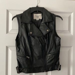 Black Moto vest